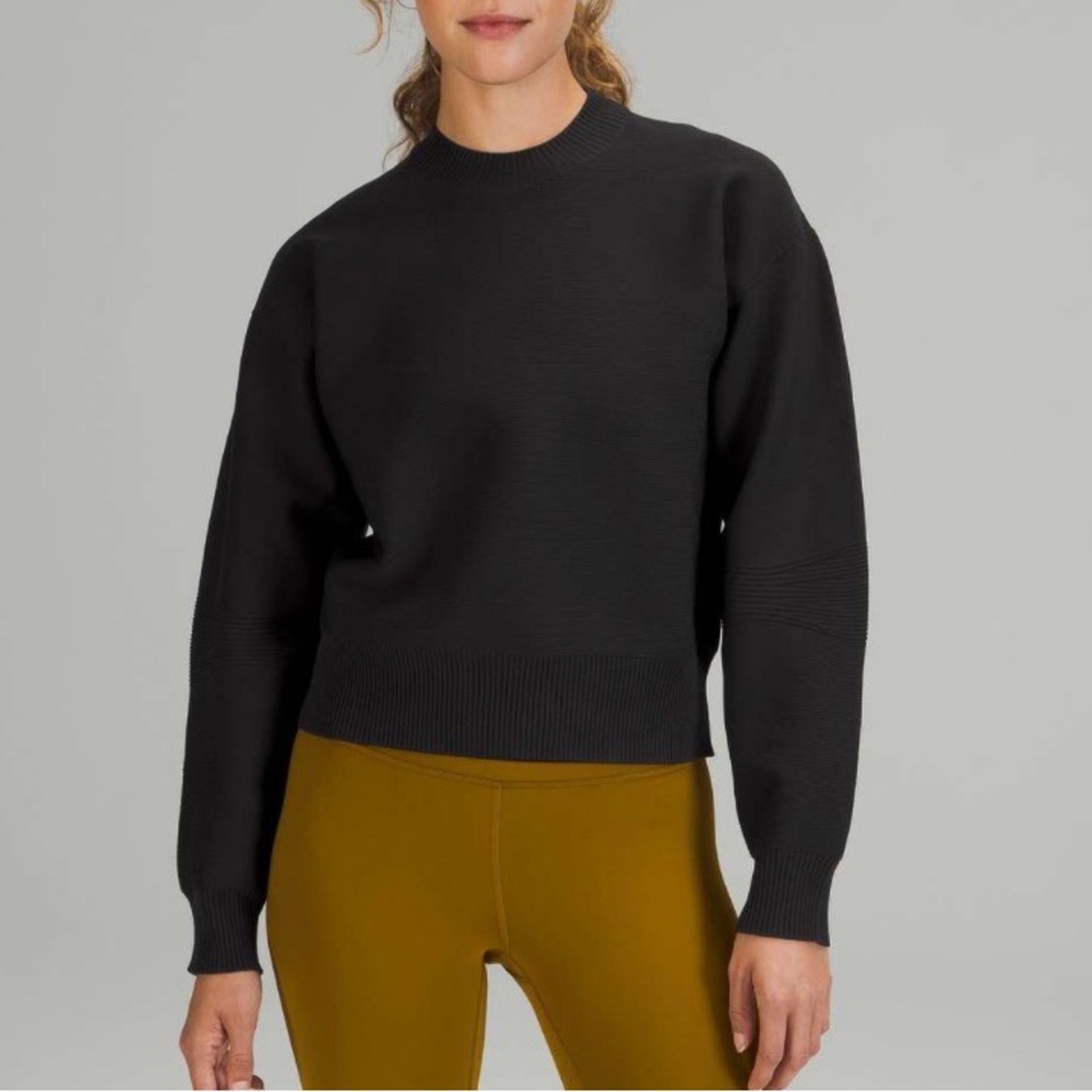 Lululemon All Around Ribbed Athletic Crewneck Black Size M/L